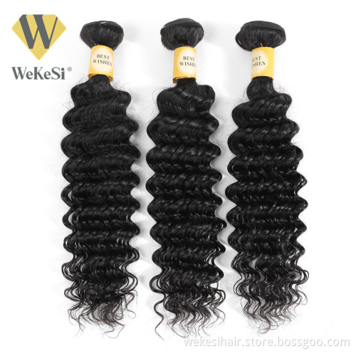 WKS Loose Deep Wave Human Hair Weaving Factory Sales Brazilian Young Girl Virgin Cuticle Aligned Loose Curls Bundles